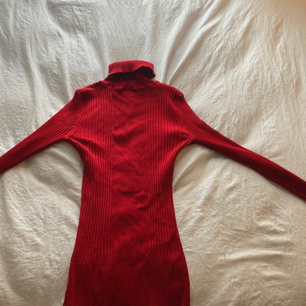 Red, turtleneck